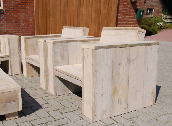 steigerhouten loungeset Wide Ie