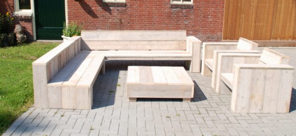 steigerhouten loungeset Wide Ie
