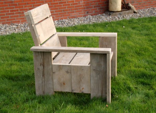 steigerhouten relax stoel swadde