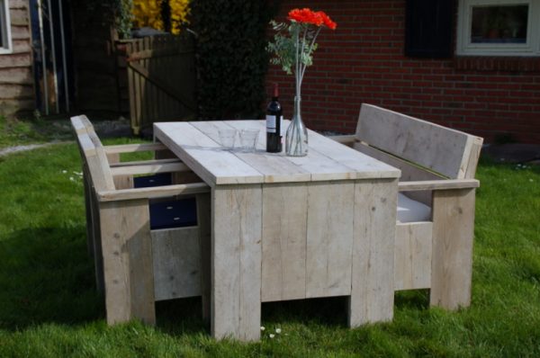 steigerhouten tuinset swadde