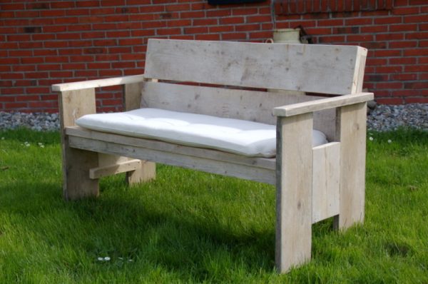 steigerhouten tweesits bank swadde