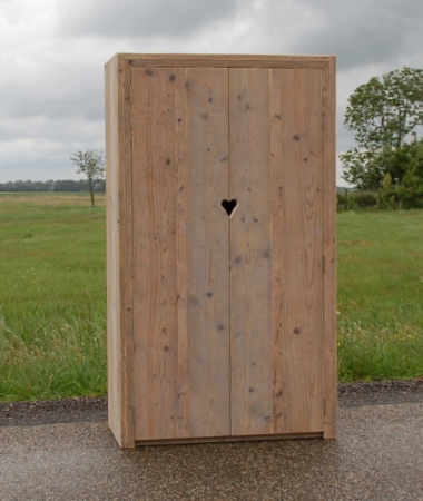 steigerhouten 2 deurs kast Iselmar