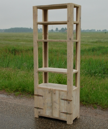 Steigerhouten audiomeubel Murk