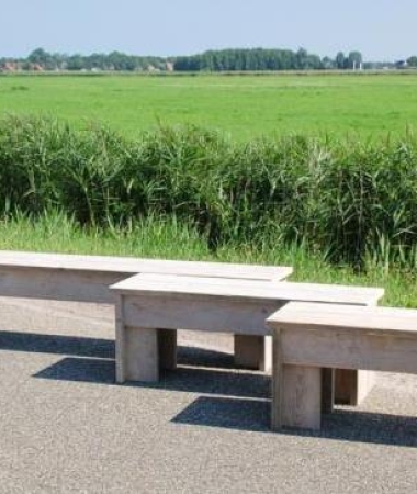 Steigerhouten bankje Lyts