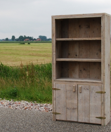 Steigerhouten boekenkast Tjonger