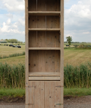 Steigerhouten computerkast Skalkedjip