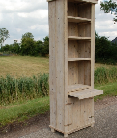 Steigerhouten computerkast Skalkedjip