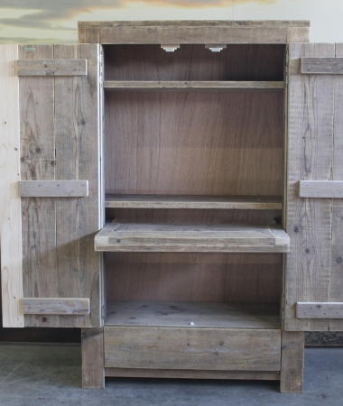Steigerhouten computerkast Waldfeart