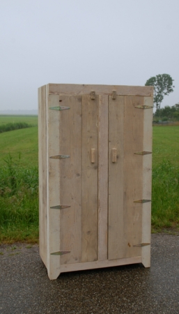 Steigerhouten 2 deurs kast Lije