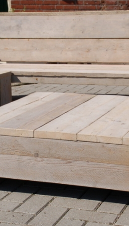 Steigerhouten loungeset Wide Ie