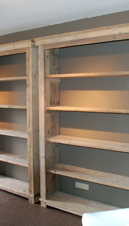 Steigerhouten boekenkast Skalkedjip