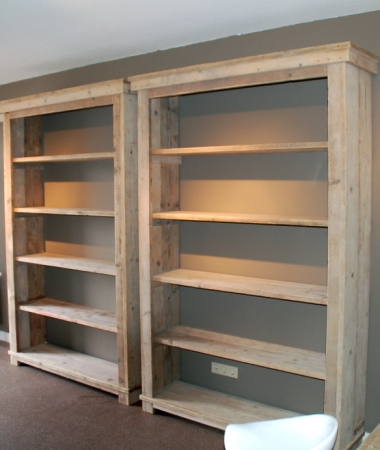 Steigerhouten boekenkast Skalkedjip
