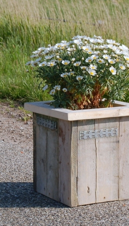 Steigerhouten plantenbak Swadde